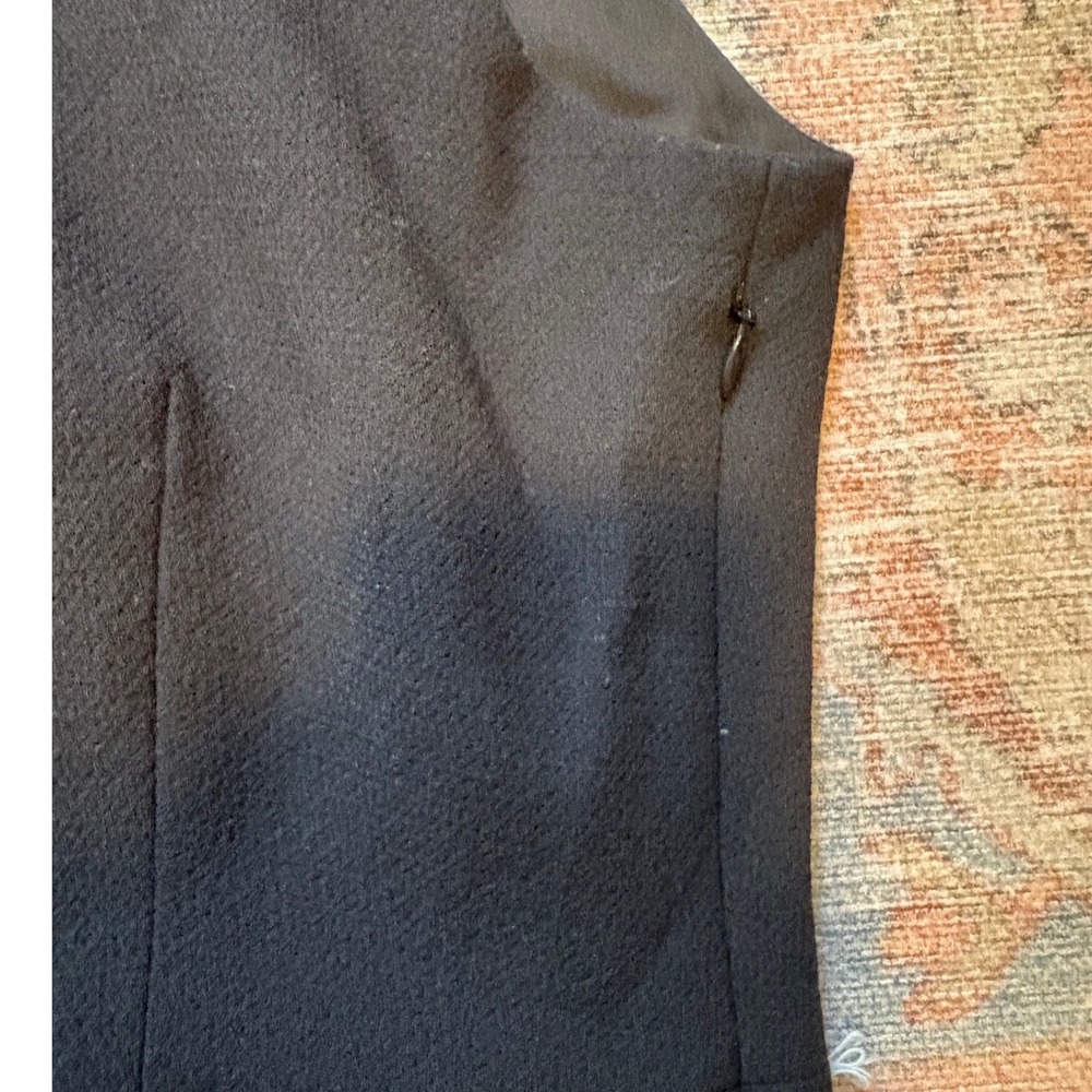 NWT Joie Jourdine Black 100% Wool Peplum Top Sleeveless Blouse | L - Picture 5 of 8